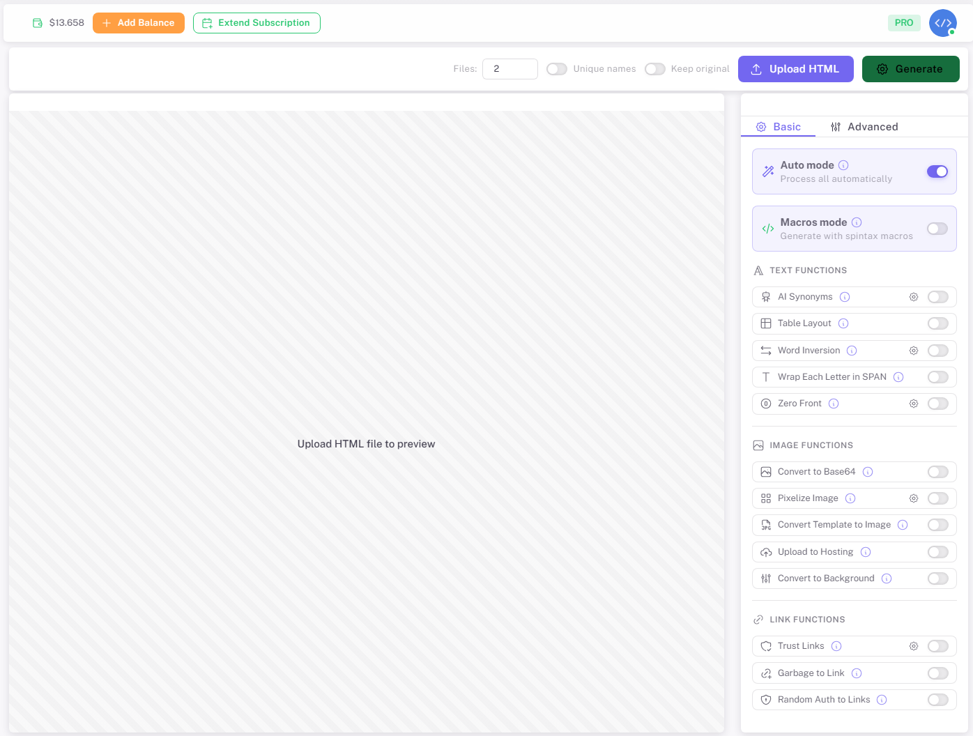 HTM|MIX - HTML Randomizer